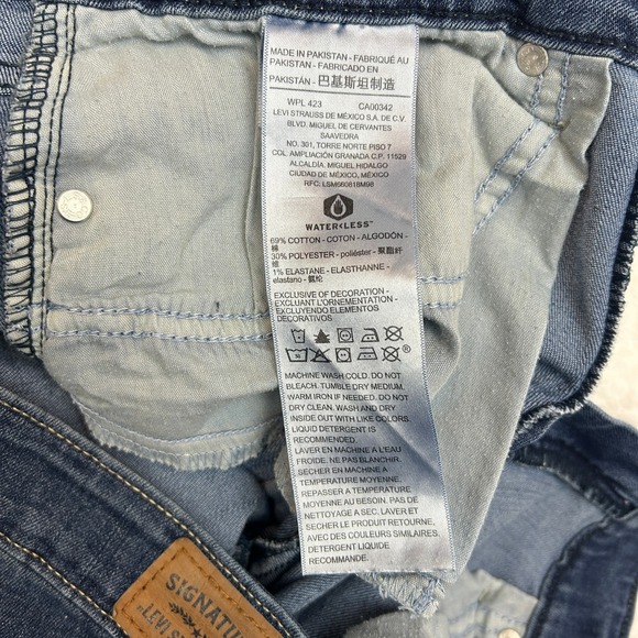 Levi Strauss Signature Jeans Womens 12M (32x30.5) Mid Rise Bootcut Stretch Denim - Picture 9 of 12